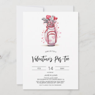 Valentine Golf Invitation, Valentine's Golfing Invitation