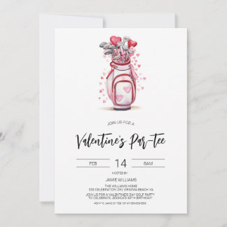 Valentine Golf Invitation, Valentine's Golfing Invitation