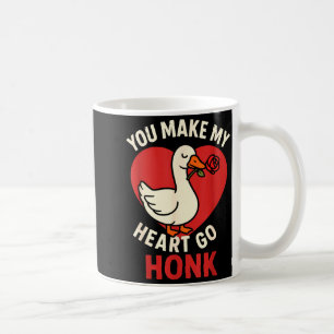 Valentine Goose Love Valentine's - You Make My Hea Coffee Mug