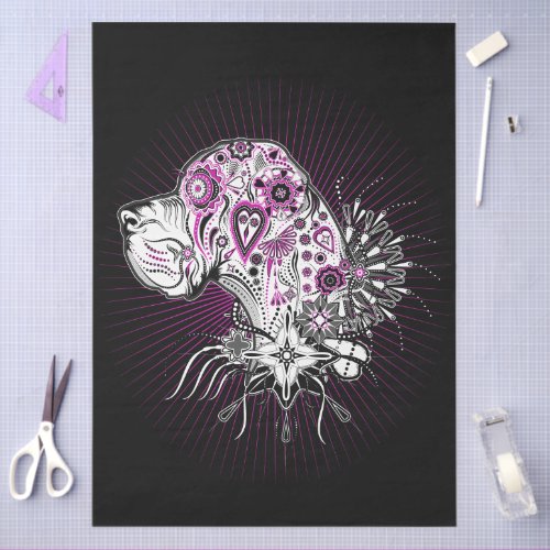 Valentine Great Danes Tissue Paper
