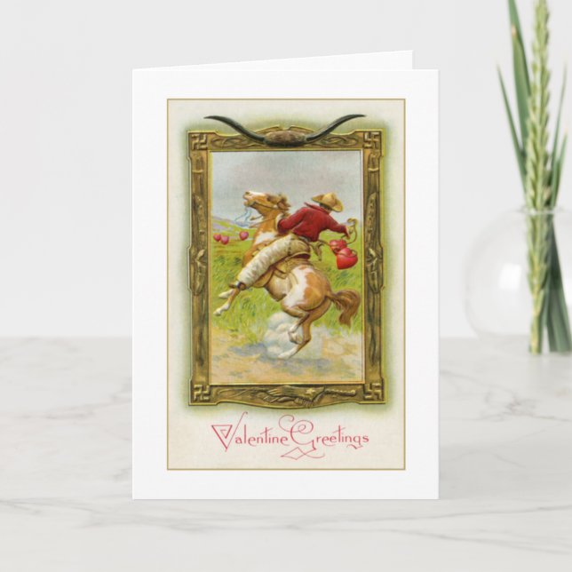 Valentine Greetings 3 Holiday Card (Front)