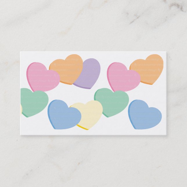 Valentine Heart Business Card (Front)