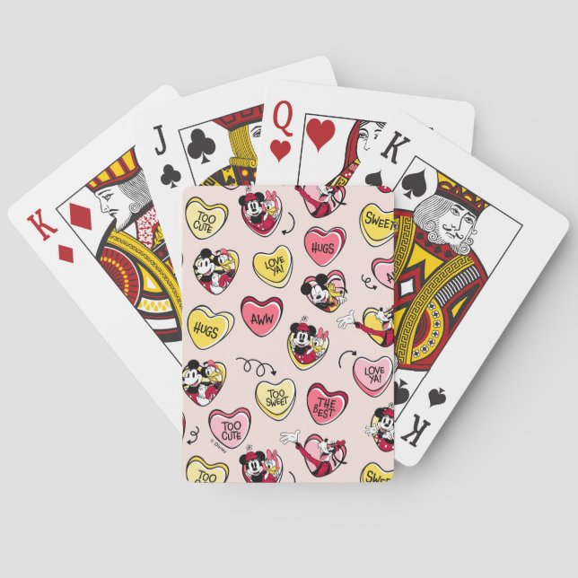 Valentine Heart Candy Playing Cards (Back)