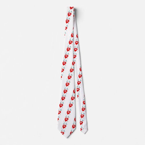 Valentine Heart Character Cute Hearts Neck Tie