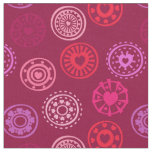 Valentine Heart Circles | On Red Fabric