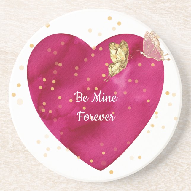 Valentine Heart  Coaster (Front)