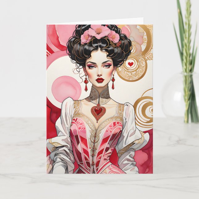 Valentine Heart Collar Lady Announcement (Front)