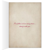 Valentine heart flowers and love verse in envelope (Inside (Right))