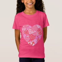 Valentine Heart Girl's T-Shirt