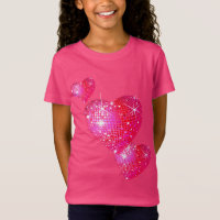 Valentine Heart Girl's T-Shirt