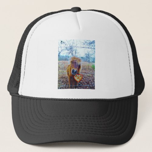 Valentine Heart  Horse Trucker Hat