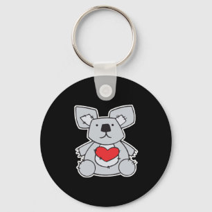valentine heart koala bear keychain