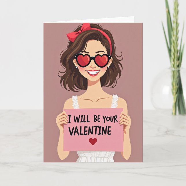 Valentine Heart Lace Card (Front)