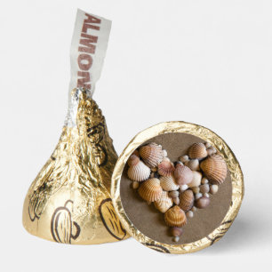 Valentine Heart Made with Shells Hershey®'s Kisses®