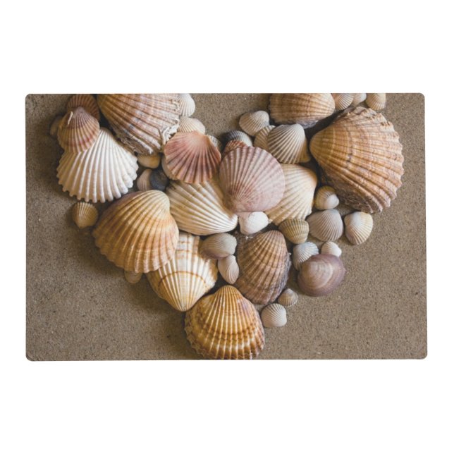 Valentine Heart Made with Shells Placemat (Front)