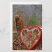 Valentine Heart Miniature brown Horse (Front/Back)