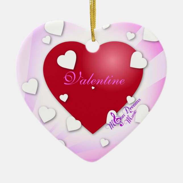 Valentine Heart Ornament (Front)