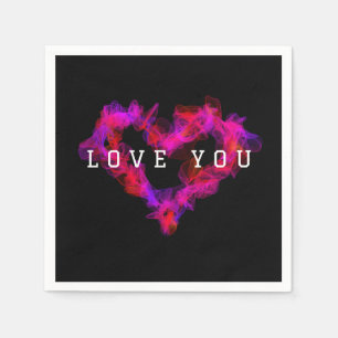 Valentine Heart Paper Napkins