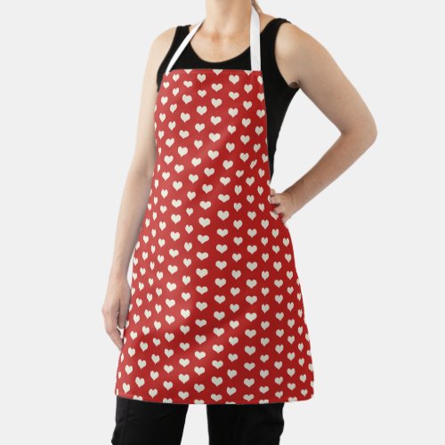 Valentine Heart Pattern Apron