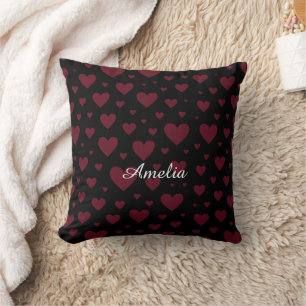 Valentine Heart Pattern Throw Pillow