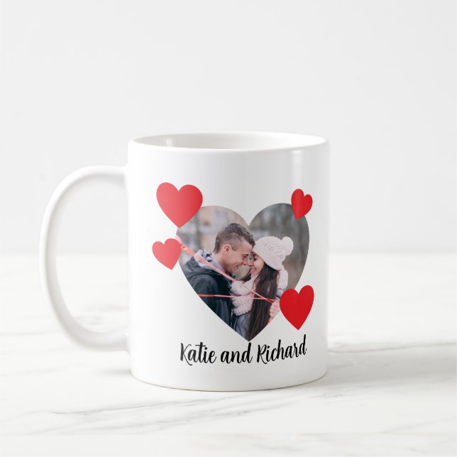 Valentine Heart Personalized Mug (Left)