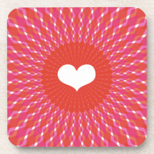Valentine Heart Pop Beverage Coaster