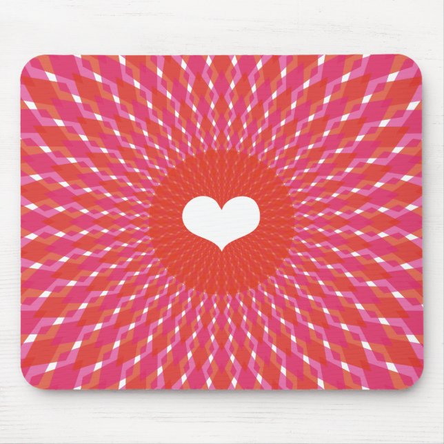Valentine Heart Pop Mouse Pad (Front)