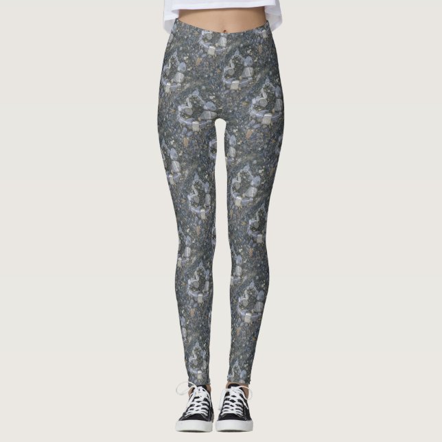 Valentine Heart Rock Love is Rock Solid Leggings (Front)