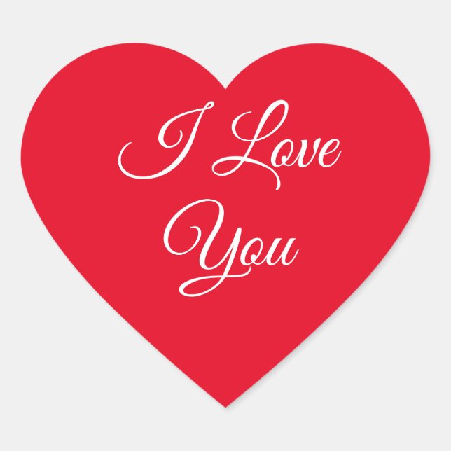 Valentine Heart Stickers (Front)