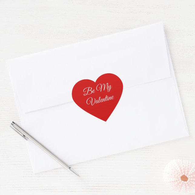 Valentine Heart Stickers (Envelope)