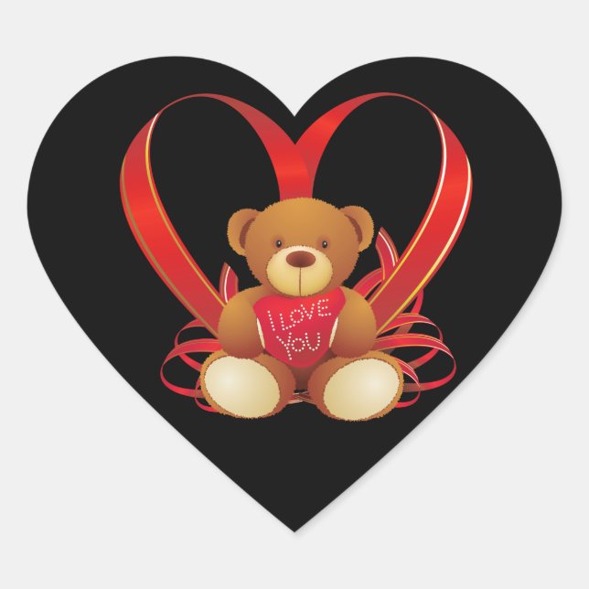 Valentine Heart Stickers (Front)