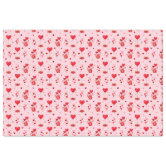 Pink and Red Valentines Love Hearts Decoupage Tissue Paper | Zazzle