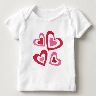 valentine_hearts baby T-Shirt