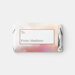 Valentine Hearts Background Hershey's Miniatures