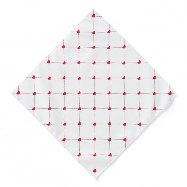Valentine Hearts Bandana (Front)