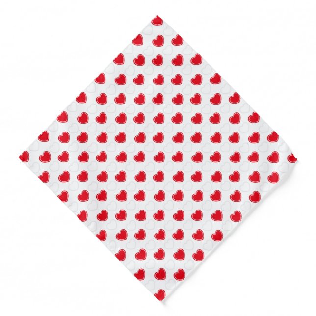 Valentine Hearts Bandana (Front)