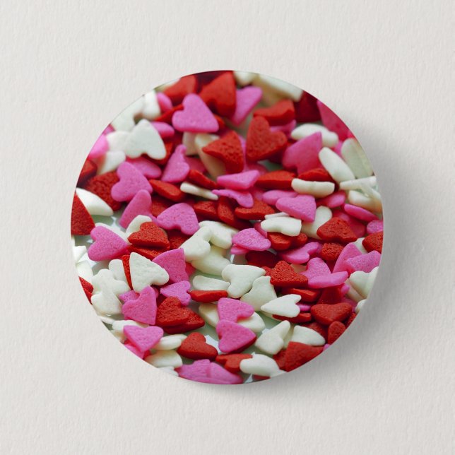 Valentine Hearts Button (Front)