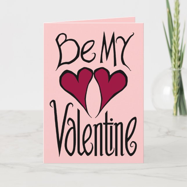 Valentine Hearts Card (Front)