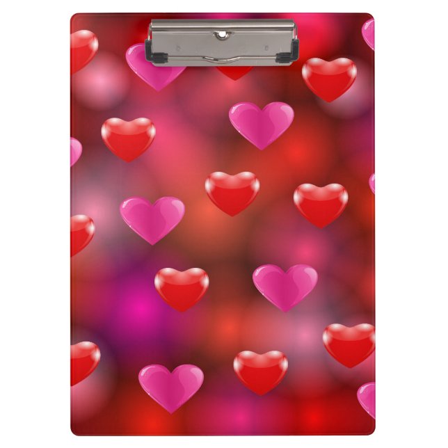 Valentine Hearts Clipboard (Front)