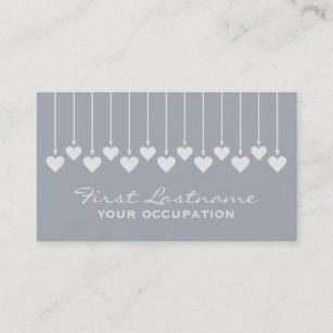 Valentine Hearts custom business cards