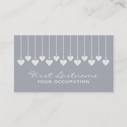 Valentine Hearts custom business cards