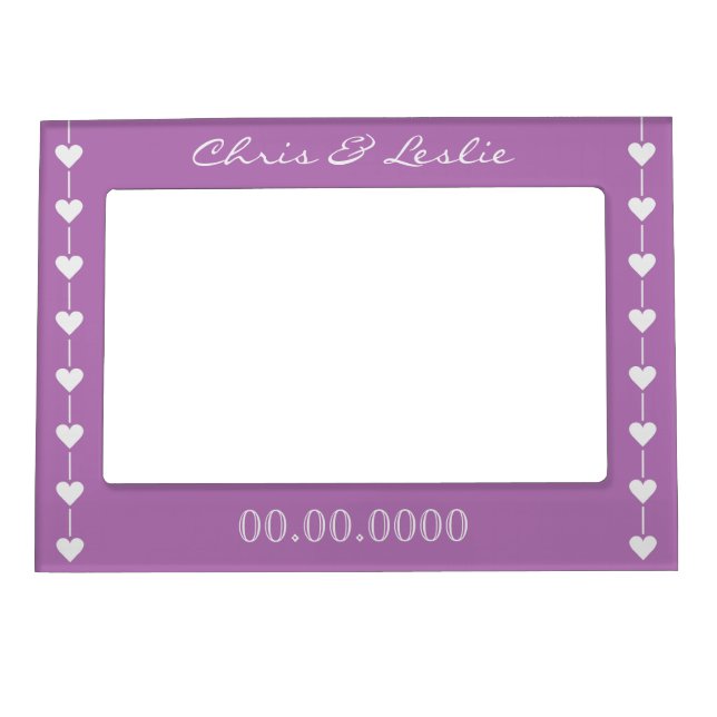 Valentine Hearts custom photo frame (Front)