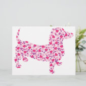 Valentine Hearts Dachshund (Standing Front)