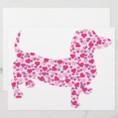 Valentine Hearts Dachshund (Front/Back)