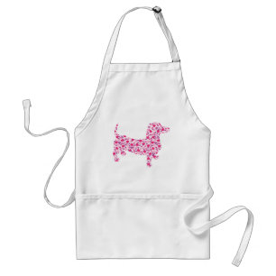 Valentine Hearts Dachshund Adult Apron