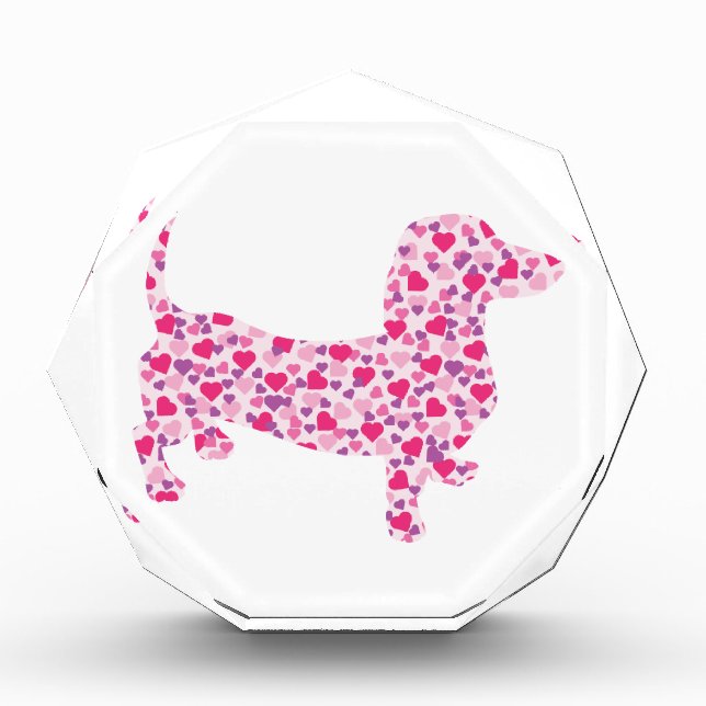 Valentine Hearts Dachshund Award (Front)