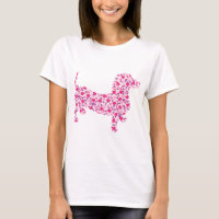 Valentine Hearts Dachshund T-Shirt