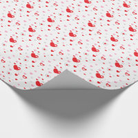 Valentine Hearts Design Gift Wrap Wrapping Paper