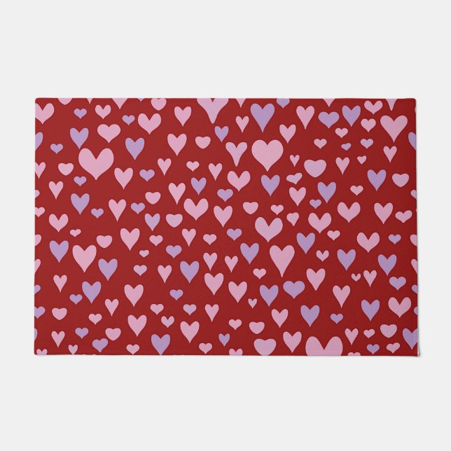 Valentine hearts  doormat (Front)