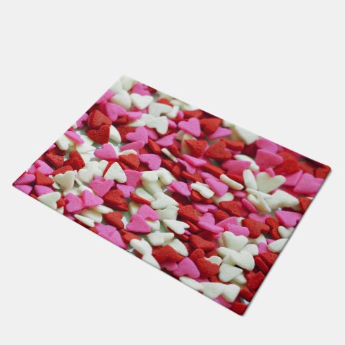 Valentine Hearts Doormat